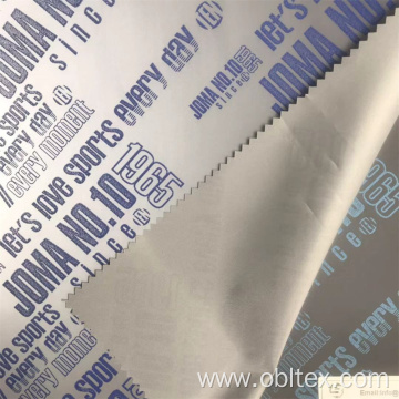 OBL20-962 Polyester Silver Reflective Fabric With Foil Print